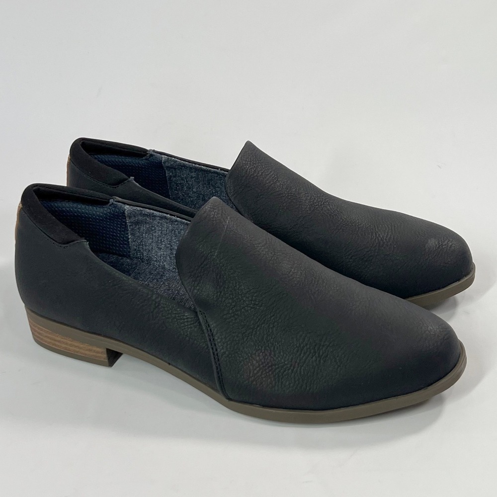Dr. Scholl's Rate Loafer " Be You " Women 8.5W Black Slip On Comfort Work Shoes